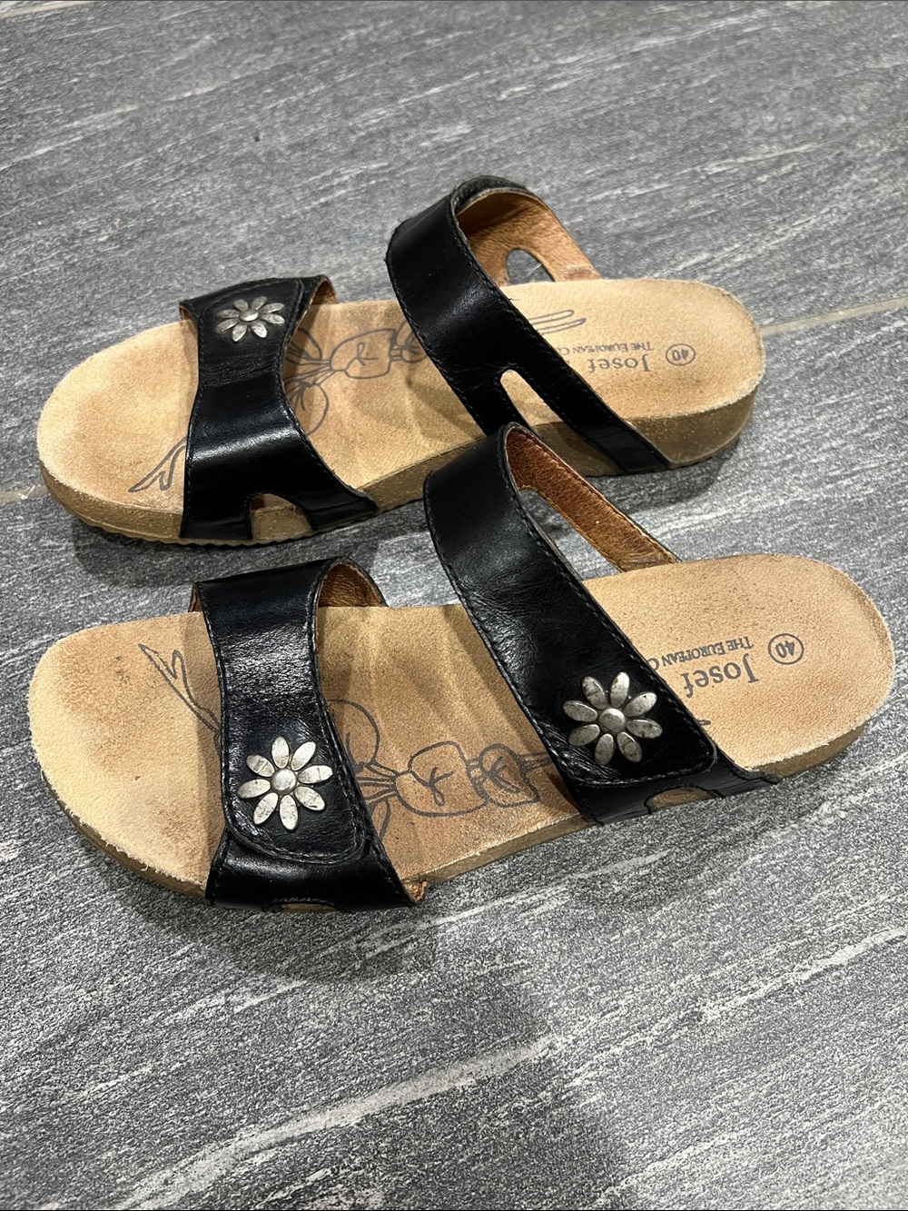 Women’s Josef Seibel European Comfort Leather Sandal Sz 9
